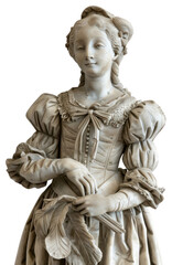 Obraz premium PNG Baroque Maid statue face sculpture clothing.