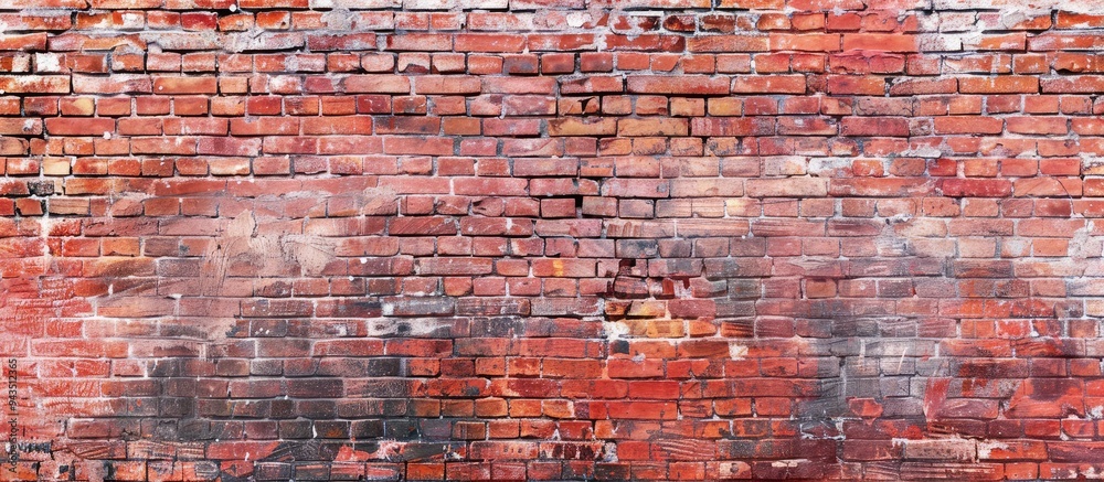 Aufkleber texture background of a red brick wall with copy space image