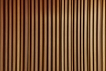 Close-up of a vertical wooden wall with narrow planks.