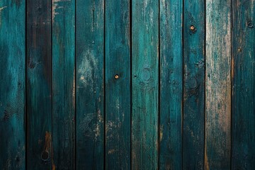 Fototapeta premium Dark blue, brown, and green wooden wall for design or backdrop use. 