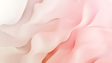 Obraz premium Khaki and soft pink gradient background with flowing waves creates a soothing and elegant atmosphere perfect for design or artistic projects