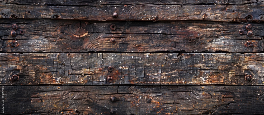 Poster background of weathered wooden planks with copy space image