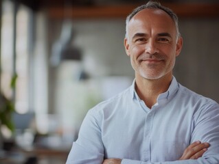 Fototapeta premium Confident Businessman in Professional Environment