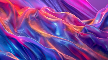 Fototapeta premium Psychedelic Sand Patterns with Vibrant Background and Grainy Texture