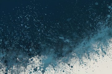 Grainy blue bold brush stroke with spray texture.