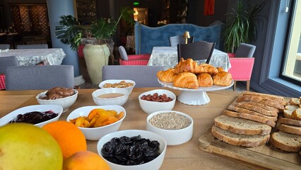 breakfast table setting