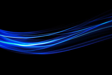 Naklejka premium Blue Swoosh Background