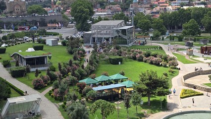 Fototapeta premium view of the gardens of the palace
