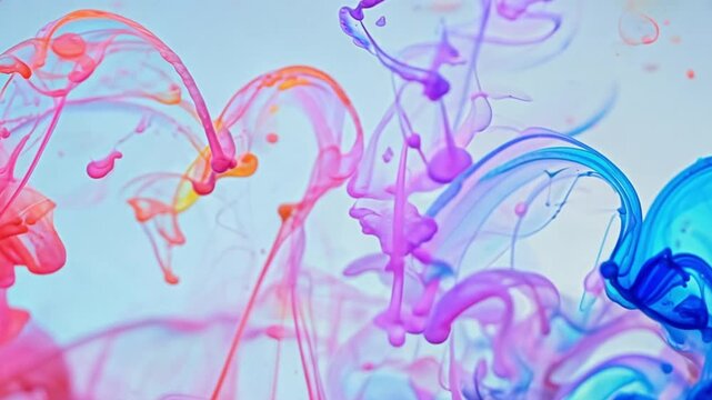 Abstract and very colorful motion blur background. generative ai 