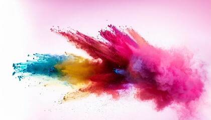 colorful powder explosion splash background