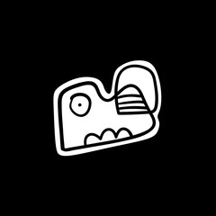 Illustration of a cute irregular shape icon.