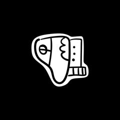 Illustration of a cute irregular shape icon.