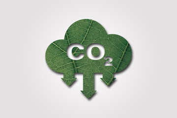 Carbon dioxide co 2. Vector illustration,co 2 emissions vector Co 2 neutral concept. Save the...