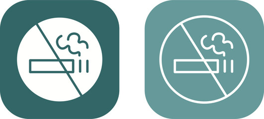 No Smoking Sign Vector Icon