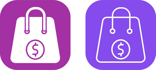 Items In a Bag Vector Icon