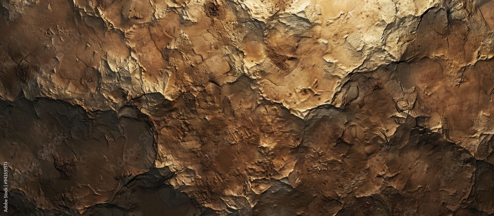 Poster top view of a brown textured background an abstract backdrop perfect for design with ample copy spac