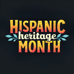 Obraz premium Colorful Hispanic Heritage Month Design