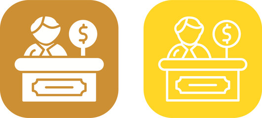 Cashier Vector Icon