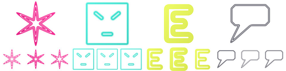 Line logo design collection