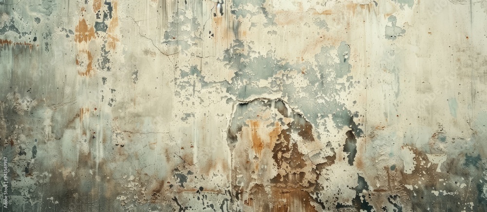 Poster vintage colored grungy cement texture wall background with ample copy space image included