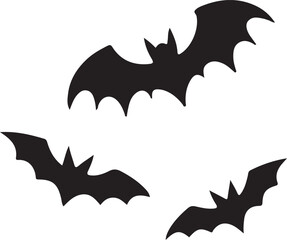 Bat Silhouette Icon.