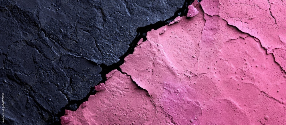 Poster close up of textured pink and black paper ideal for banner backgrounds with copy space image