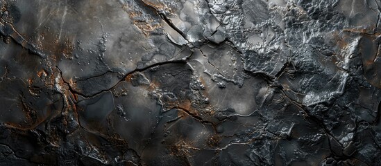 An exquisitely detailed stone design with intricate veins creating a captivating copy space image