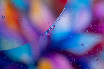abstract background with string of bubbles