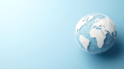 Fototapeta premium Internet trends, global data sphere, 3D illustration