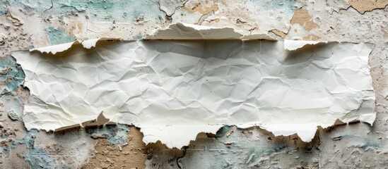 A torn paper with a cardboard backdrop carries a message on educational development serving as a symbolic representation for educational progress featuring copy space image