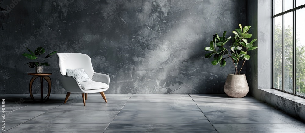Aufkleber professional studio setup with grey backdrop perfect lighting and ample copy space image