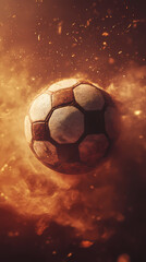 Naklejka premium Abstract football illustration