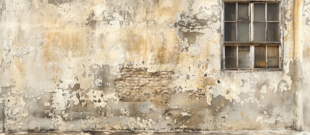 Poster old weathered building wall creating an abstract background with copy space image