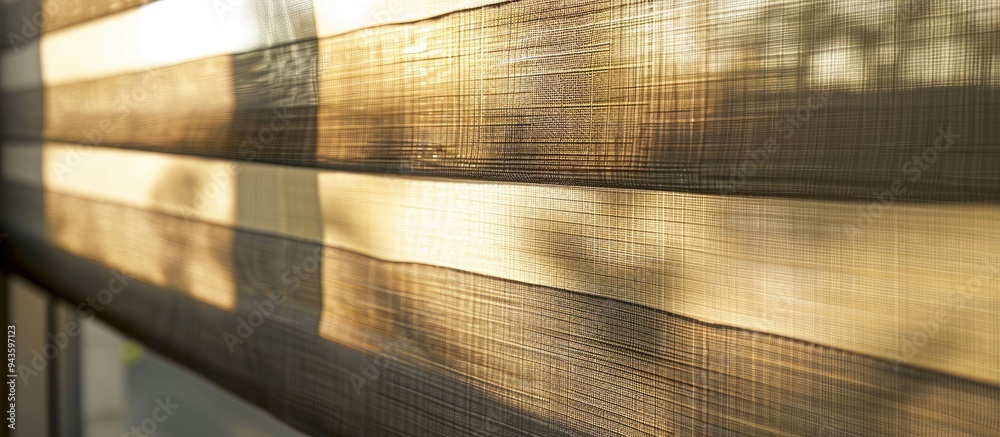 Aufkleber Polyester and PVC composition create a textured roller blind background with copy space image