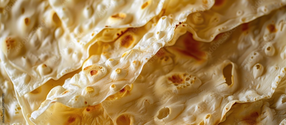 Aufkleber fresh thin lavash with a textured appearance in the copy space image