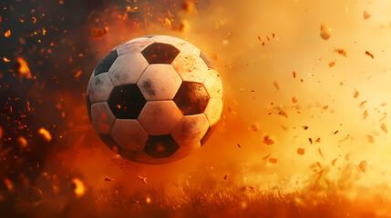 Naklejka premium Abstract football illustration