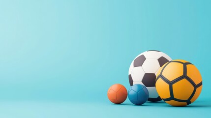 Naklejka premium Popular sports flat design side view athletic activities theme animation vivid