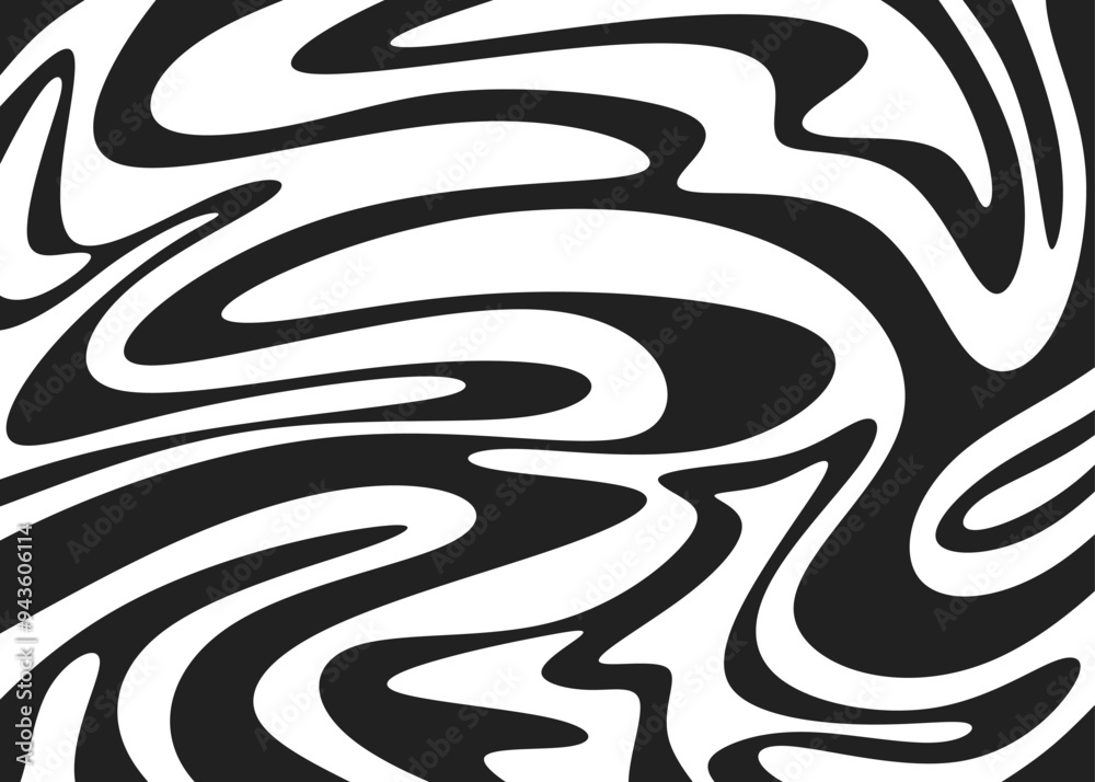 Poster abstract background with wavy lines pattern