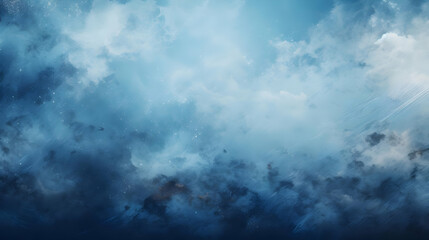 Obraz premium Blue Sky Cloudscape Background with Stars and Grunge Texture