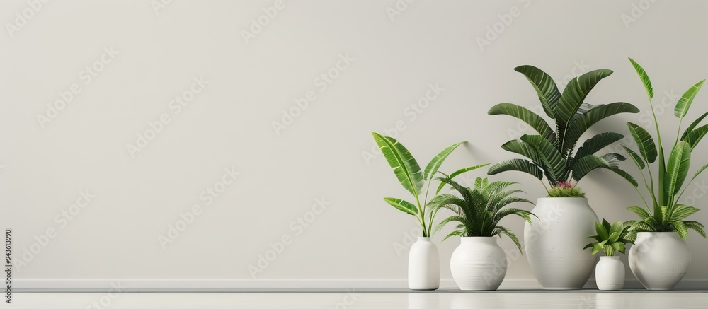 Poster Green abstract background suitable for adding text or images with space for copy