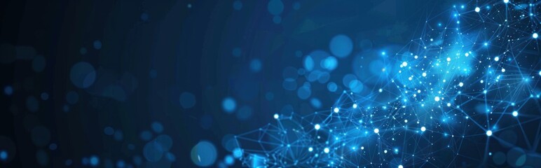 Abstract Blue Network Connections Background