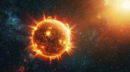 Obraz premium the sun in space 