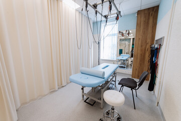 Advanced rehabilitation room with specialized equipment for effective patient recovery and therapy