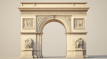 Triumphal Arch with Ornate Details