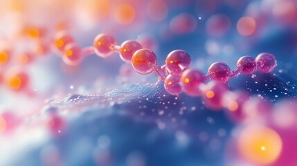 This illustration depicts a detailed chemical reaction pathway showcasing molecular interactions and structures.
