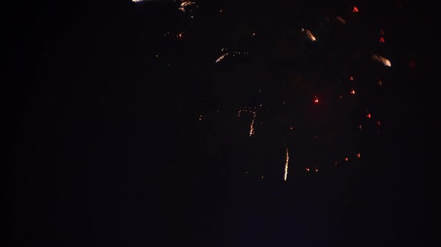 特殊なレンズで撮影した周囲にボケのある美しい花火（Lomography Petzval 55 mm f/1.7 MKII 使用）