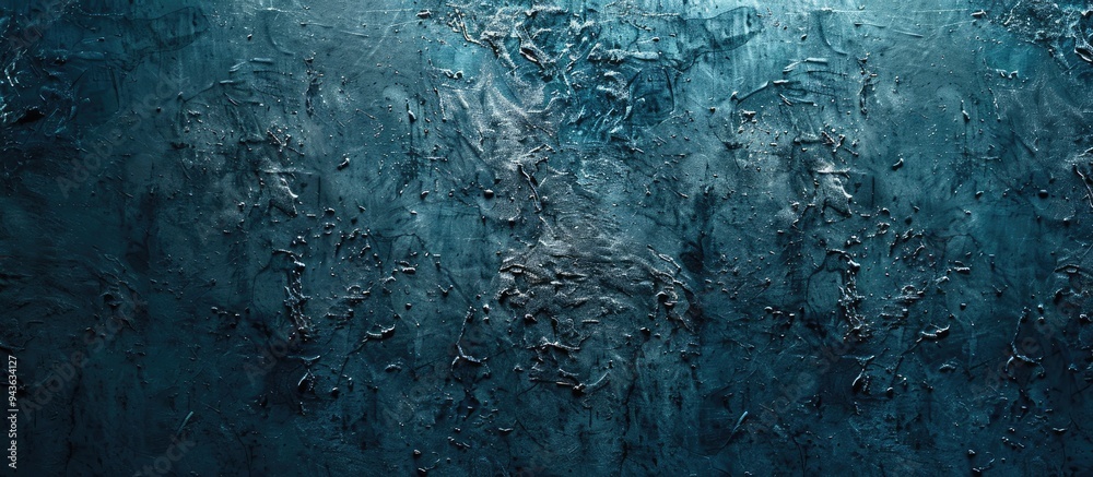Aufkleber A close up of a grainy blue concrete studio wall with copy space image for product placement or website advertising