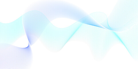Abstract blue blend curve flow vector stripe digital technology isolated geometric futuristic wave dynamic thin line. minimal flowing diagonal creative wavy line design texture background.