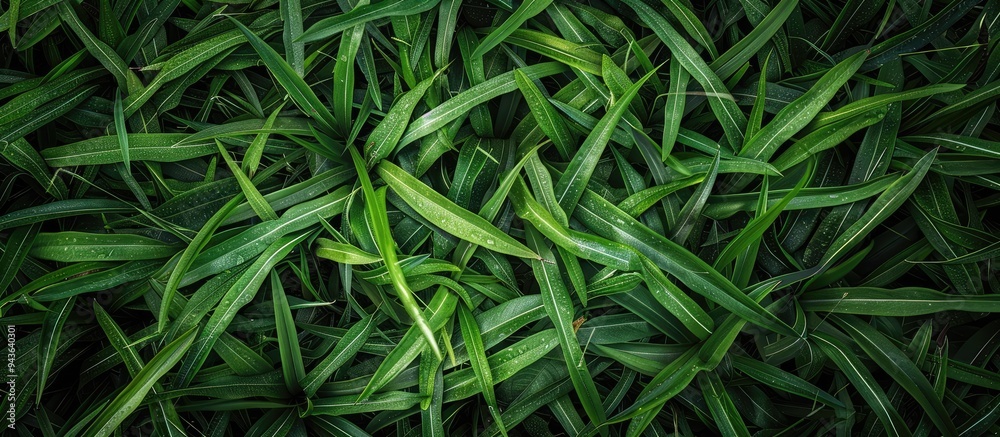 Poster Background of garden grass with diverse colors and textures ideal for copy space image