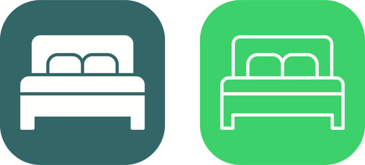 Double Bed II Vector Icon